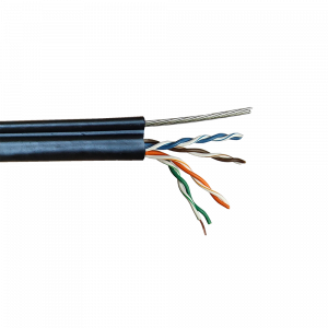TWT UTP cable, 4 pairs, category 5е, outdoor, self-supporting with steel messenger, 305 m